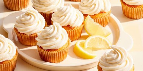 Lemon Icing Lemon Cupcakes Recipe, Lemon Icing Recipe, Lemon Buttercream Icing, Cooked Frosting, Lemon Cupcake Recipe, Lemon Cupcake, Recipe Planner, Lemon Buttercream Frosting, Lemon Cream Cheese Frosting