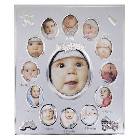 My First Year Baby Multi-photo Frame Holds 13 Photos Set Newborn 12 Months 12 Month Picture Frame, 12 Month Pictures, Baby 12 Months, First Year Photos, My First Year, Baby Themes, Multi Photo, Month Gifts, Babies First Year