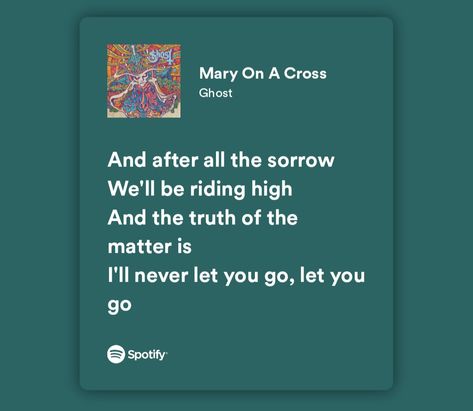 Mary On A Cross Lyrics, Mary On A Cross Ghost, Ghost Lyrics, Mary On A Cross, A Cross, Ghost, Let It Be, Collage, Pins