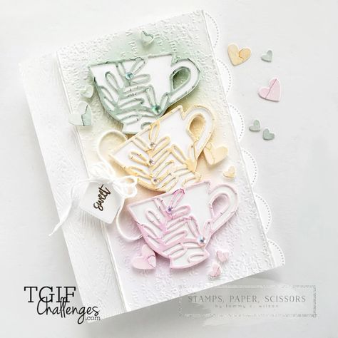 Tea Boutique, Tea Cup Card, Water Coloring, Stamping Ideas, Card Making Tutorials, Card Kits, Stamping Up Cards, Artisan Design, Cup Of Tea