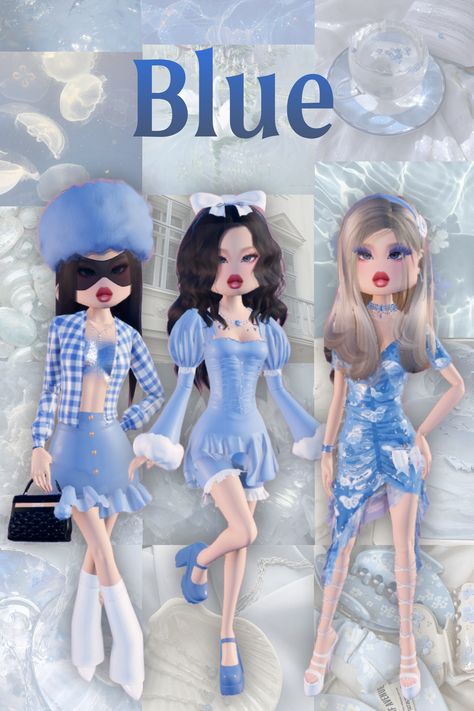 DTI blue theme 💨 Blue Dti Outfit Idea, Dti Blue Outfit Theme, Blue Theme Dress To Impress, Fav Color Dress To Impress, Dress To Impress Theme Girly, Blue Outfit Dress To Impress, Dress To Impress Girly Theme, Girly Dti Outfit, Blue Dti Outfit