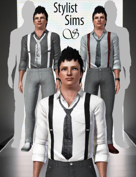 The Sims 3 Cc, Sims 3 Cc Clothes, Sims 3 Cc, Shirt With Tie, Camo Sweater, Free Sims, Male Clothes, Male Clothing, Alpaca Cardigan