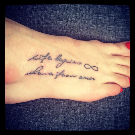 Life begins, where fear ends! Life Begins Where Fear Ends, Tattoo Quotes, Tattoos, Quotes