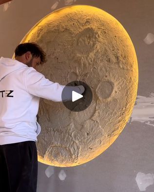 3M views · 38K reactions | Creating an artificial moon decoration 🌕 | How do I get one of these! 🤩😱 | By UNILAD | Facebook Moon Decoration, Moon Decor, Lessons Learned In Life, So Real, How Do I Get, Moon Design, Be Perfect, Get One, Cement