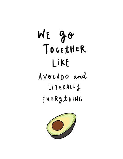 Avocado Quotes, Avocado Clipart, Avocado Illustration, Avocado Dessert, Cute Avocado, We Go Together, Albert Einstein Quotes, Einstein Quotes, Hand Illustration