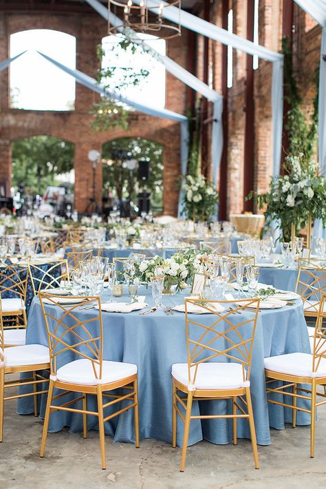 Blue And Navy Wedding, Blue Wedding Receptions, Green Gold Weddings, Furman University, Baby Blue Weddings, Blue Wedding Decorations, Blue Gold Wedding, Shooting Inspiration, Pavilion Wedding