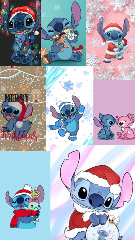 Stitch Wallpaper Crismas, Christmas Stitch Wallpaper, Stitch Wallpapers, Stitch Background, Tiktok Wallpaper, Stitch Wallpaper, Christmas Wallpaper Iphone Cute, Stitch Drawing, Disney Phone Wallpaper