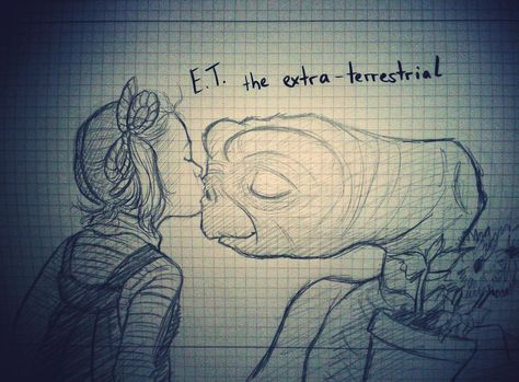 E.T. the Extra-Terrestrial by Lari-Fari.deviantart.com on @deviantART E.t. Tattoo, E.t. Tattoo Movie, Et The Extra Terrestrial Tattoo, E T The Extra Terrestrial Art, Et The Extra Terrestrial Cinematography, Et The Extra Terrestrial, E.t Art, Extra Terrestrial, Call Art