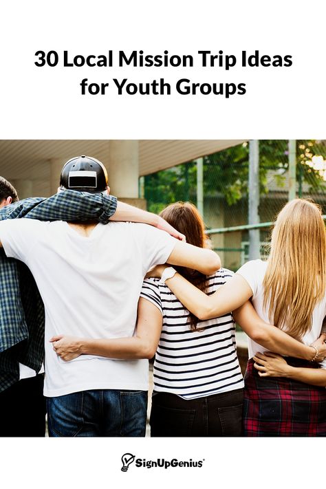 Use these creative ideas to plan your next church trip for students ministry. Church Youth Group, Family Mission, Community Service Projects, Youth Groups, Student Ministry, Church Youth, Small Group Activities, Mission Trip, Group Ideas