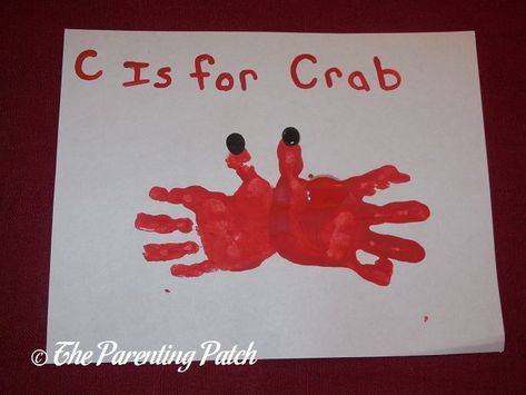 Completed C Is for Crab Handprint Craft Crab Handprint, Letter C Crafts, Abc Crafts, Halloween Costumes Kids, Kids Halloween Costumes, Garden Kids, Kids Halloween Party, Aktiviti Kanak-kanak, Footprint Crafts