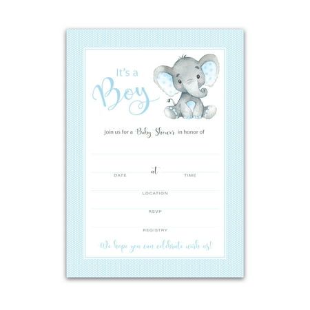 Twins baby shower invitations