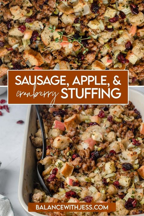 Cranberry Sausage Apple Stuffing, Easy Sourdough Stuffing Recipe, Apple Sausage Cranberry Stuffing, Sausage Apple Cranberry Sourdough Stuffing, Turkey Stuffing Recipes With Sausage, Sausage Apple Cranberry Stuffing, Apple Cranberry Stuffing, Sourdough Stuffing Recipe, Best Thanksgiving Stuffing