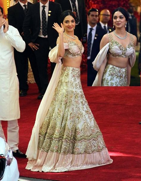 Kiara Advani Lehenga, Outfit Recreation, Isha Ambani, Diwali Outfit, Namaste India, Sleeveless Blouses, Snake Girl, Diwali Outfits, White Lehenga