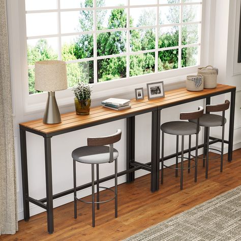 This Pellebant bar table is practical for all of your plan and you can use it for many places. Outside Bar Ideas Diy, Diy Bar Top Ideas, Small Break Room Ideas, Bartop Table, Portable Bar Table, Bar Top Tables, Bar Table Design, Breakfast Bar Table, Bar Countertops