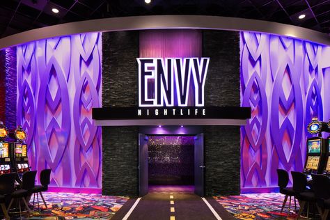 Envy Nightlife | Bar Designs and Implementation by I-5 Design Lounge Entrance Design, Casino Entrance Design, Casino Design Interior, Club Decor Nightclub Design, Nightclub Entrance, Casino Interior Design, Nightclub Decor, Casino Entrance, Casino Design