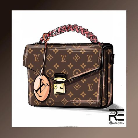 Art, fashion illustration on Instagram: “Inspirations from @louisvuitton . . #illustration #illustrationsale #illustrator #illustrationartists #sketch #sketchart #bagillustration…” Purse Illustration, Birkin Purse, Igcse Art, Art Fashion Illustration, Tumblr Cup, Gacha Clothes, Bag Illustration, Art Concepts, Pencil Sketches