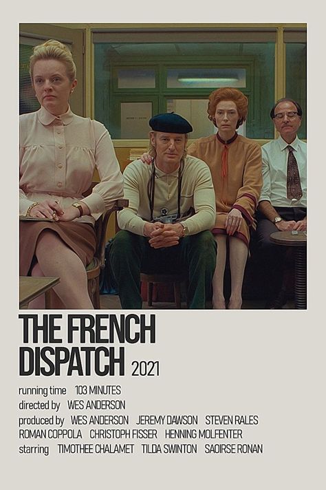 Wes Anderson Movies Posters, Titanic Movie Poster, The French Dispatch, French Dispatch, Pretty Movie, Wes Anderson Movies, Wes Anderson Films, French Movies, Movie Club