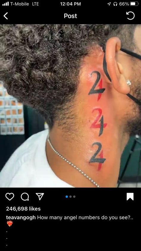 444 222 111 777 Tattoo Stencil, 444 222 Tattoo, Dtb Tattoo, Atl Tattoo Ideas, Black Boy Tattoos, Small Tattoos For Black Men, Hand Tattoos For Black Men, Neck Tattoo For Guys Black Men, Gemini Tattoo For Men