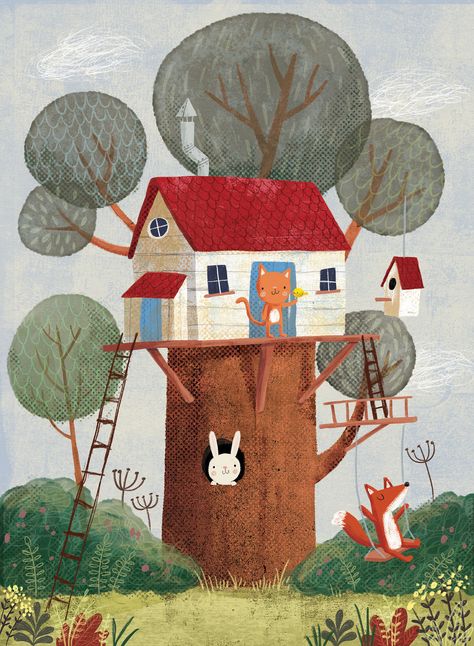 Illustration Art Kids, Autumn Illustration, Book Illustration Art, House Illustration, Childrens Illustrations, Illustration Artists, Childrens Art, Children's Book Illustration, Children Illustration