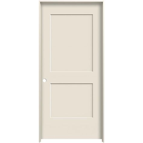 JELD-WEN Monroe 28-in x 80-in 2-panel Square Solid Core Primed Molded Composite Right Hand Single Prehung Interior Door in the Prehung Interior Doors department at Lowes.com 2 Panel Door, Paint Doors, Prehung Door, Color Door, Craftsman Door, Prehung Interior Doors, Hollow Core Doors, Prehung Doors, Contemporary Doors