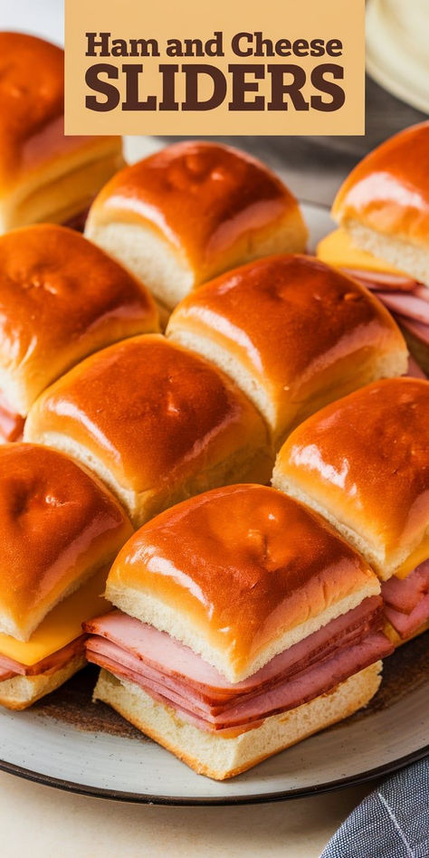 How To Make Ham And Cheese Sliders, Ham And Cheese Sliders Crockpot, Ham And Cheese Hawaiian Rolls Garlic Butter, Honey Mustard Ham And Cheese Sliders, Hawaiian Sandwiches Recipes Ham Sliders, Ham And Cheese Delights, Simple Ham And Cheese Sliders, Ham And American Cheese Sliders, Hawaiian Roll Ham And Cheese Sliders