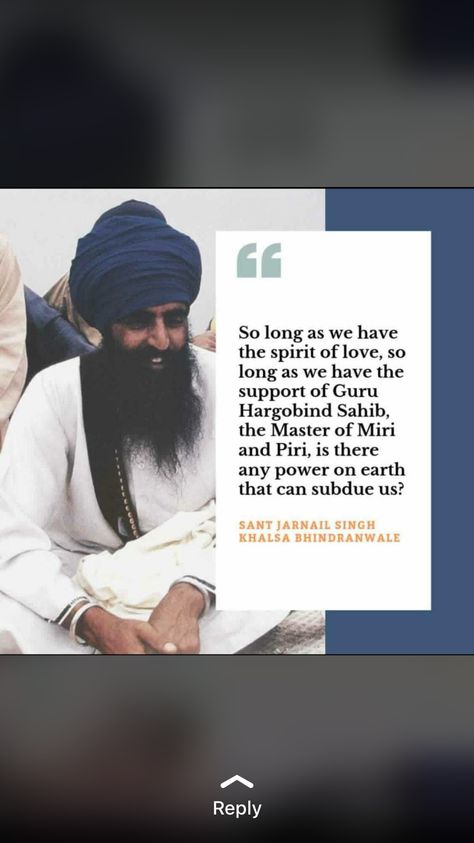 Sant Jarnail Singh Bhindrawale Quotes, Sant Bhindrawale Quotes, Bhindrawale Quotes, Sant Bhindrawale, Sant Jarnail Singh Bhindrawale, Guru Hargobind, Sikh Quotes, Warriors Wallpaper, Guru Quotes