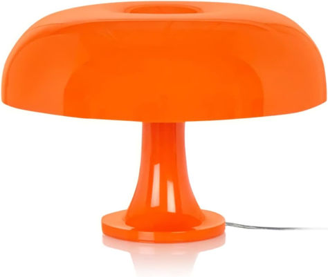 Aesthetic Modern Lighting for Bedroom | Cool Retro Living Room Decor (Orange) Midcentury Lamp, Living Room Decor Orange, Lamp For Room, Retro Living Room Decor, Modern Lamps Bedroom, Installing Recessed Lighting, Mid Century Modern Lamp, Mid Century Modern Lamps, Lighting For Bedroom