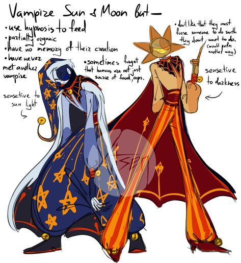 Vampire Sun And Moon Fnaf, Sun And Moon Vampire Au, Fnaf Sb Inspired Outfits, Fnaf Sun And Moon X Y/n, Sundrop And Moondrop X Y/n, Fnaf Daycare, Moon Fanart, Moon Fnaf, Moon Man