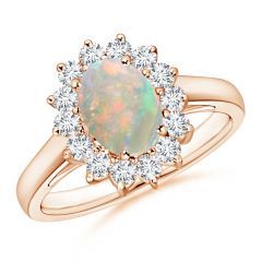 Princess Diana Jewelry, Opal And Diamond Ring, Levian Jewelry, Floral Halo, Opal Engagement, Jewelry Accessories Ideas, Engagement Rings Opal, Ring With Diamond, Beautiful Engagement Rings