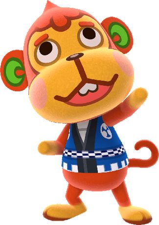 Flip - Animal Crossing: New Horizons Wiki Guide - IGN Scorpio Birthday, Three Wise Monkeys, Monkey Birthday, Animal Crossing Characters, Wise Monkeys, Animal Crossing Villagers, Hiding Spots, Japanese Names, Craft Time