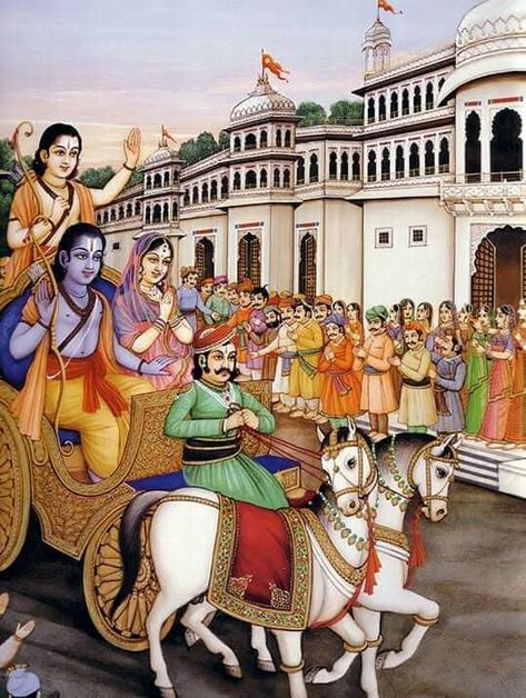 Vangaman  of Prabhu Shri Sita Ram and Shri Lakshman 🌸🌹🙏 Ayodhya Painting, जय सियाराम, Ram Ayodhya, Ramayana Story, Ram Sita Photo, साईं बाबा, Rama Sita, Ram Sita, Ganesha Drawing