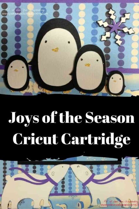 The Joys of the Season Cricut Cartridge has the Twelve Days of Christmas, layered snowflakes, penguins, polar bears, Christmas Trees, Santa and so much more. It's great for making Christmas Cards, Scrapbook Pages, decorations, and banners. Polar Bear Face, Making Christmas Cards, Winter Scrapbook Layouts, Christmas Soldiers, Cricut Supplies, Cricut Cartridges, Twelve Days Of Christmas, Cricut Cards, Happy Hanukkah