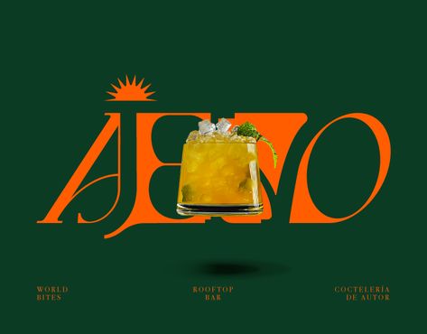 Ajeno Rooftop Bar Tropical Restaurant, Rooftop Design, Interior Design Work, Bar Logo, Rooftop Restaurant, Restaurant Branding, Restaurant Interior Design, Rooftop Bar, Graphic Design Advertising