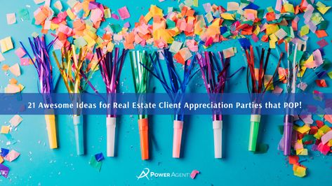 Real Estate Party Ideas, Appreciation Event Ideas, Client Appreciation Party, Client Appreciation Events, Real Estate Training, Client Appreciation, Team Events, Customer Appreciation, Event Ideas