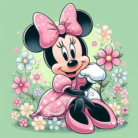 Minnie Mouse Stickers, Walt Disney Cartoons, Dibujos Toy Story, Lion King Pictures, Minnie Mouse Images, Minnie Mouse Pictures, Walt Disney Characters, Baby Rosa, Disney Figurines