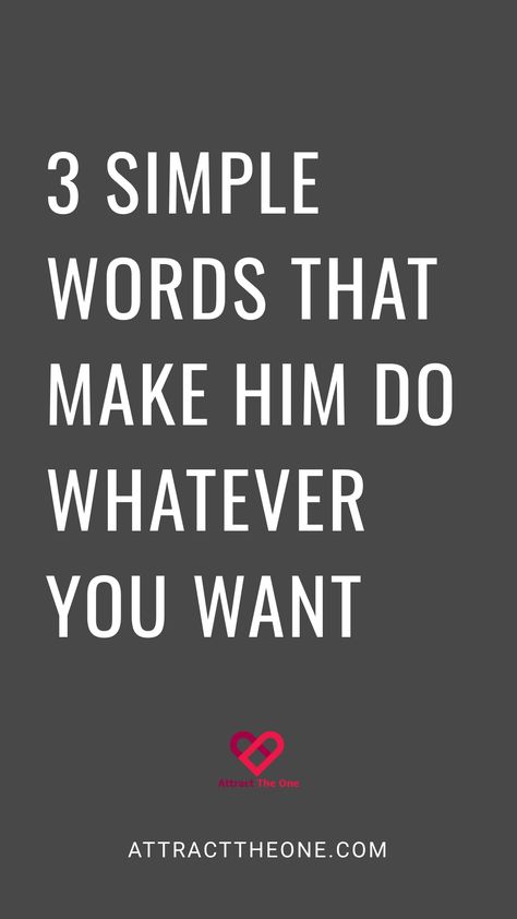 "3 simple words that make him do whatever you want" How To Stop Chasing Him, Make Him Chase You Affirmations, Attracting The Right Man, How To Attract Not Chase, How To Make A Man Chase You, Understanding Women, Make Him Chase You, Breakup Advice, Understanding Men