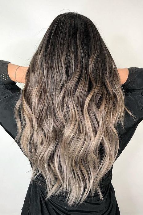 Shadow Balayage Dark Brown Ash, Reverse Balayage Ash Brown, Heavy Balayage On Dark Hair, Dark Ash Brown Balayage, Brown Hair Caramel Balayage, Ashy Brown Hair Balayage, Brown Mid Length Hair, Balayage Platinum, Blonde Hair Color Balayage