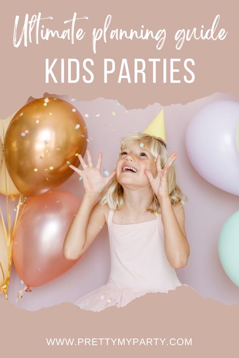 Birthday Party Colors, Kids Party Planning, Kids Party Planner, Party Colors, Colorful Birthday Party, Planning Guide, Girls Party, Party Planner, Crochet For Beginners