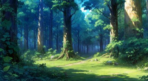 Forest Painting Background, Fantasy Background Drawing, Fantasy Background Landscape, Concept Art Forest, Ron Aesthetic, Ruins Background, Anime Forest, Landscape Drawing Tutorial, Forest Drawing