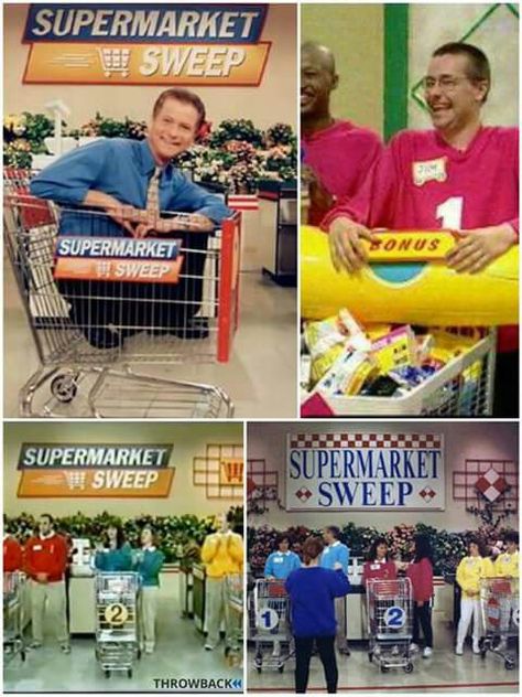 Supermarket sweep. I loved this show and always wanted to be on it!! Lol Wart Hog, Supermarket Sweep, Press Your Luck, April Calendar, 70s Tv Shows, Funny Note, Love The 90s, 90s Memories, Hair Care Recipes