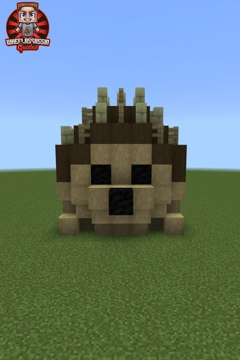 Wouldn't it be cool if Mojang added Hedgehogs to Minecraft! ahhh! Well at least for now we can build them!! #minecraft #hedgehog #minecrafttutorial #minecraftbuilds #minecraftanimals #animals #cute #forest Animal Minecraft Builds, Minecraft Owl, Minecraft Animal Builds, Minecraft Animal Pens, Minecraft Forest, Minecraft Treehouses, Minecraft Sheep, Minecraft Concept, Animal Tutorial