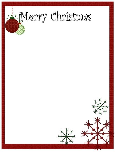 Printable Christmas Stationery to Use for the Holidays: Me Making Do's Free Christmas Stationery Christmas Letter Template Free, Printable Christmas Templates, Christmas Printable Templates, Free Christmas Borders, Christmas Letterhead, Christmas Letter Template, Christmas Stationary, Christmas Note Cards, Letter Templates Free