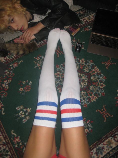 #indiesleaze #2010s #2000s #tumblr 2000s Tumblr, Indie Sleeze, American Apparel, Swimming, Socks, Tumblr, Clothes