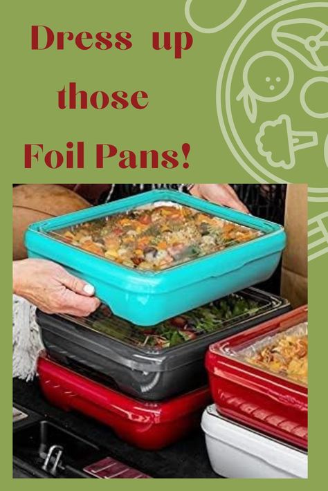 Foil pan covers Foil Pan Holder, Aluminum Foil Pans, Casserole Carrier, Pan Storage, Aluminum Pans, Texas House, Travel Container, Tin Foil, Plastic Trays