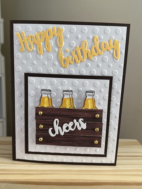 Beer Cards For Men, Beer Cards Handmade, Men’s Birthday Cards, Mens Birthday Cards, Cards For Men Handmade, Masculine Cards Handmade, Wine Cards, Beer Birthday Cards, Beer Card