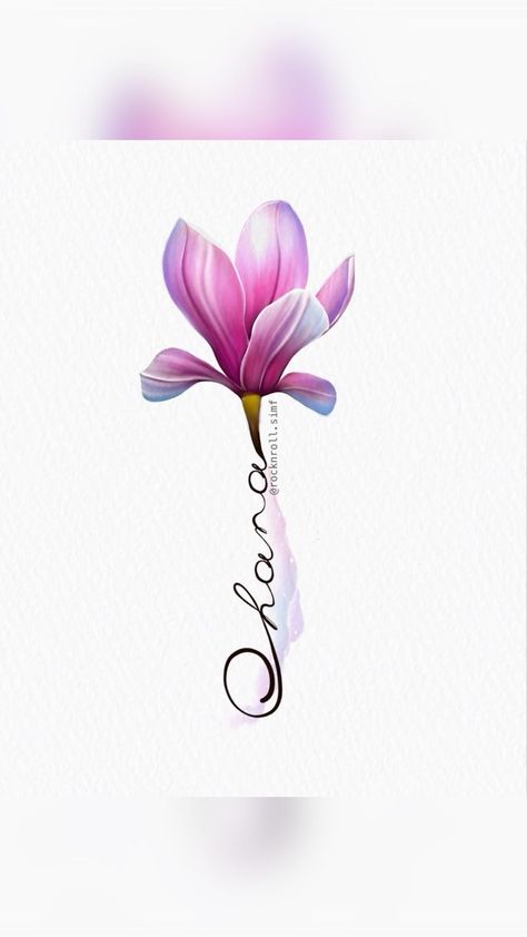 Special Tattoo, Colour Tattoo For Women, Watercolor Rose Tattoos, Letter Tattoo, Tattoo Shading, Mom Tattoo Designs, Anklet Tattoos, Fairy Tattoo Designs, Mommy Tattoos