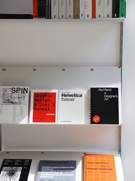 A Specialized Graphic Design Bookstore Comes to Brooklyn - Design Milk Agency Design Office, Design Agency Office, Graphic Designer Office, Graphic Design Workspace, Design Studio Office, Brooklyn Design, Vintage Furniture Design, Creative Office Space, Bookshelf Art