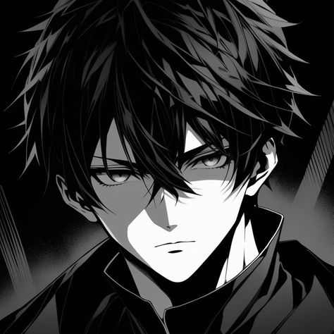 Anime Black Profile, Anime Pp Cool, Anime Profile Boy, Profil Anime Cool, Cool Anime Boy Pfp, Ml Profile, Anime Dp For Boys, Pp Anime Cool, Dark Anime Icons