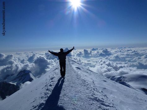 I was almost there... Mt Blanc, Wind Sea, Earth Wind, Inspirational Photos, Almost There, Memory Box, Mountaineering, Photo Inspiration, Climbing