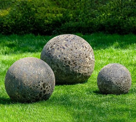 Garden Decor & Fountains | Pottery Barn Terra Cotta Pottery, Garden Spheres, Campania International, Garden Pottery, Grey Gardens, Terracotta Planter, Garden Fountains, White Coral, Outdoor Planters